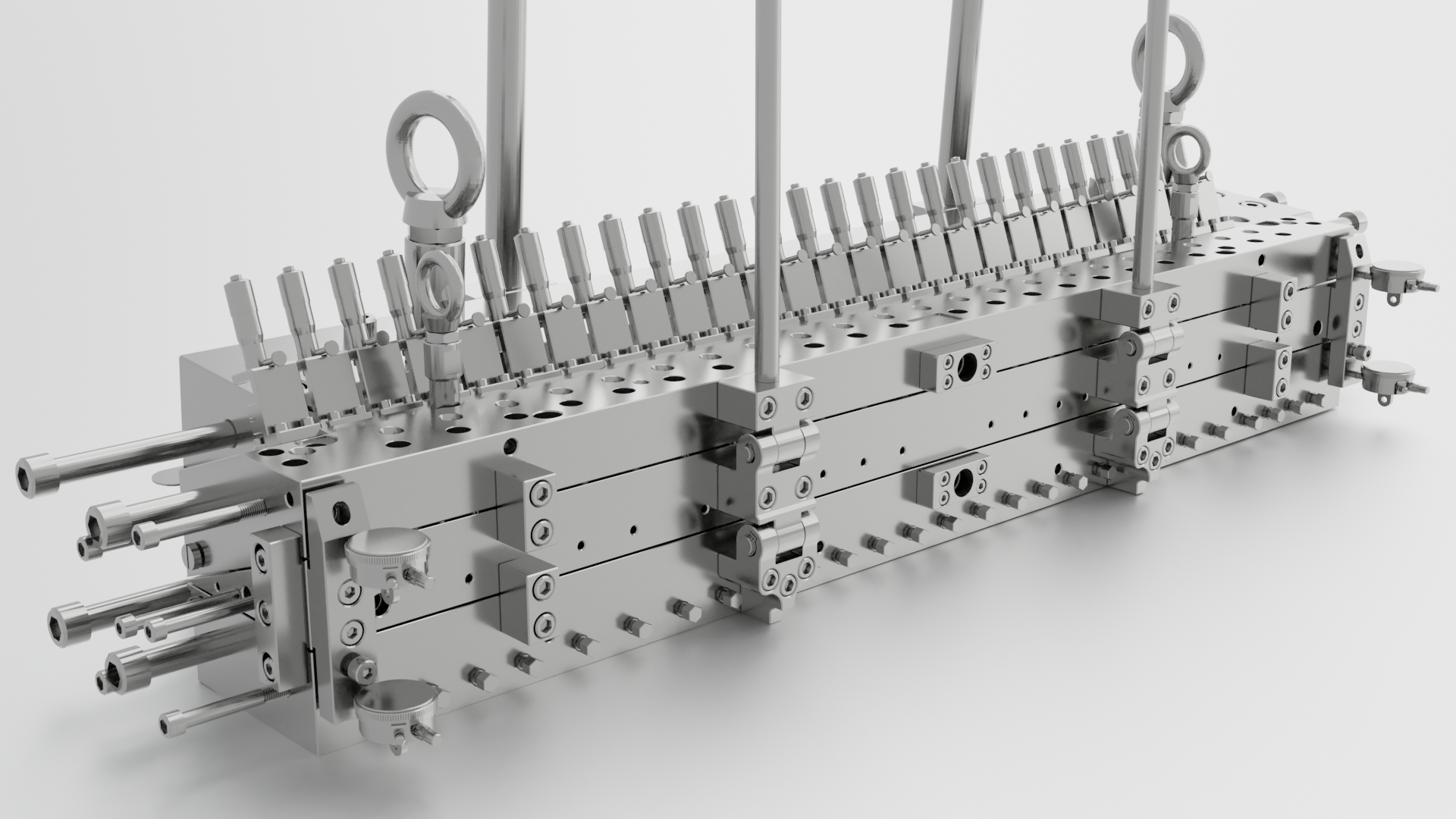 Double layer Slot Die with micrometer